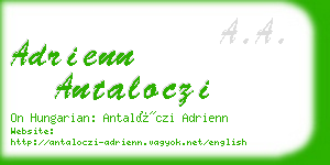 adrienn antaloczi business card